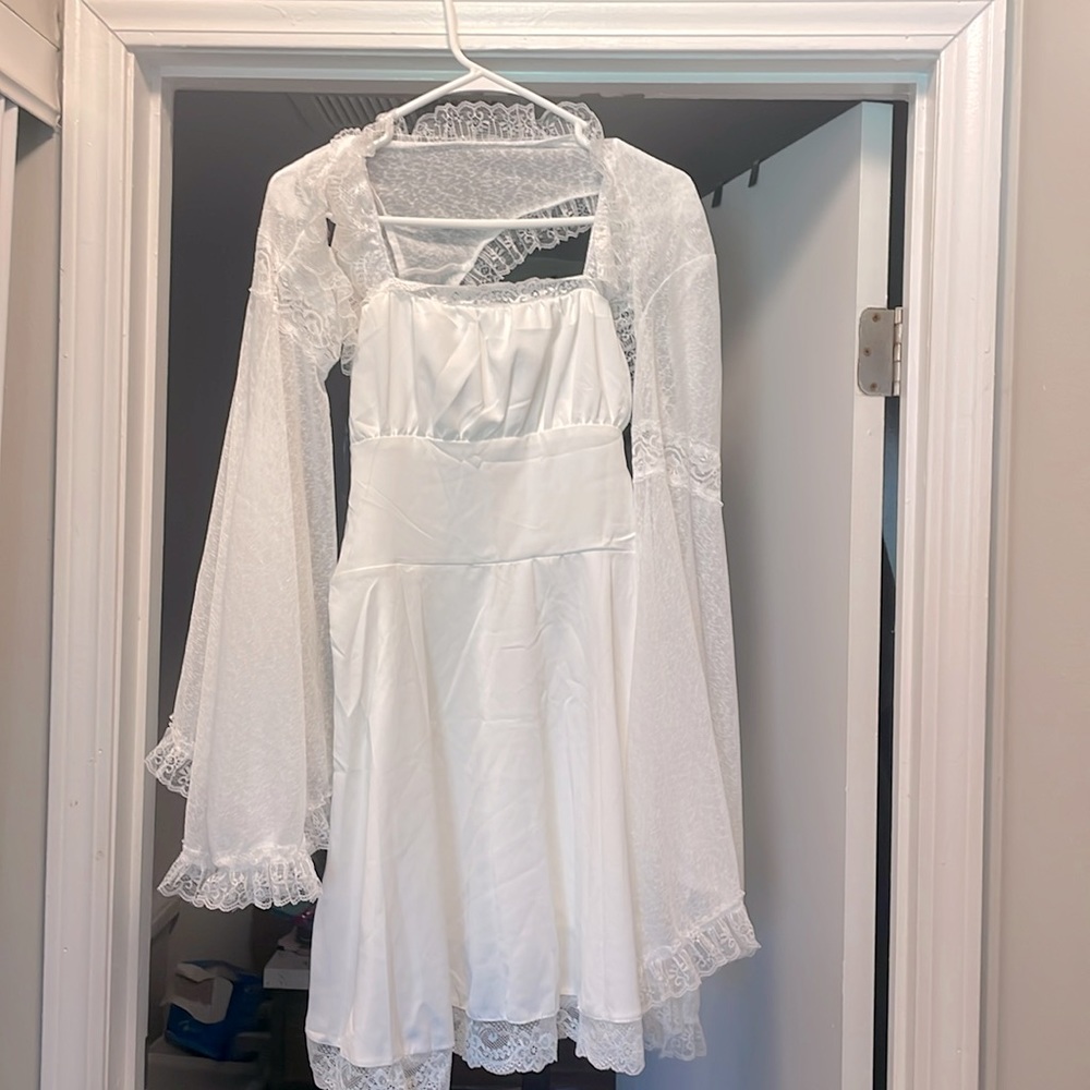 Dress  with matching cover up . Selling both together for one price